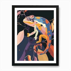Carpet Chameleon Modern Abstract Illustration 3 Art Print