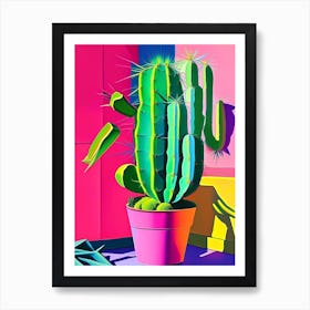 Easter Cactus Modern Abstract Pop 2 Art Print