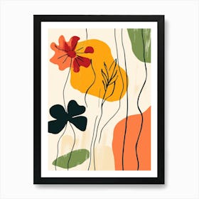 Abstract Floral Painting 52 Art Print