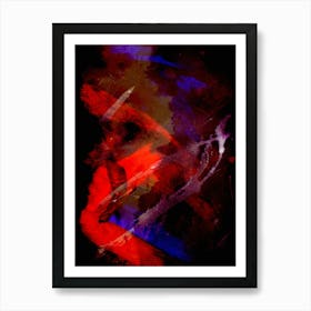 Night skies abstract Painting Art Print