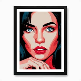 Pop Portrait Of A Woman Art Print