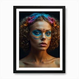 Day Of The Dead Woman Art Print