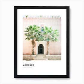 Coordinates Poster Marrakech Morocco Art Print