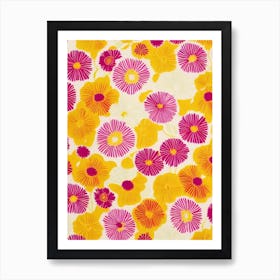 Zantedeschia Floral Print Retro Pattern 1 Flower Art Print