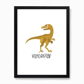 Velociraptor Art Print