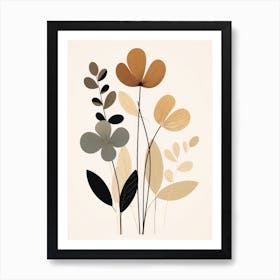 Abstract Flowers 6 Art Print