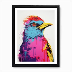 Andy Warhol Style Bird Cuckoo 4 Art Print