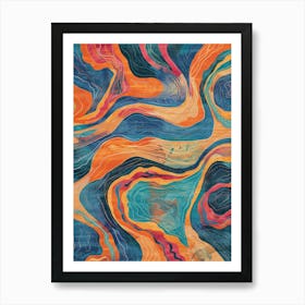 Wavy Waves 2 Art Print