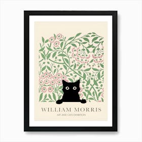 William Morris peeking cat 1 Poster