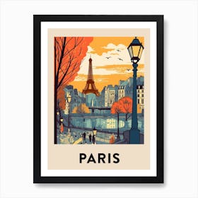 Paris 2 Vintage Travel Poster Art Print