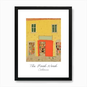 Collioure The Book Nook Pastel Colours 1 Poster Art Print