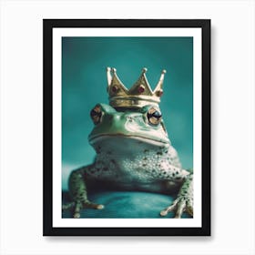 Kiss The Frog Art Print