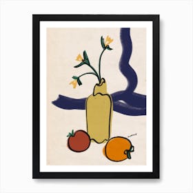 Flo And Fruits Art Print