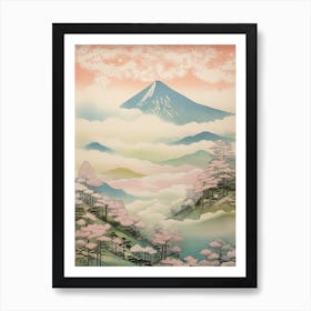 Mount Chokai In Yamagata Akita Japanese Landscape 2 Art Print