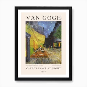 Cafe Terrace At Night, Van Gogh Art Print