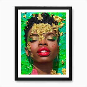 Afro-American Beauty Art Print