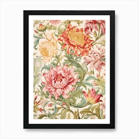 Floral Wallpaper 64 Art Print