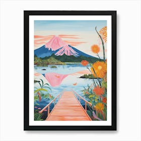 Lake View Mountain 3 Art Print