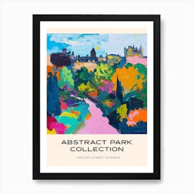 Abstract Park Collection Poster Princes Street Gardens Edinburgh Scotland 4 Art Print