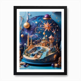 Christmas Village 1 Art Print