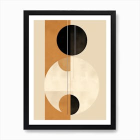 Whimsical Desert Geometry Art Print