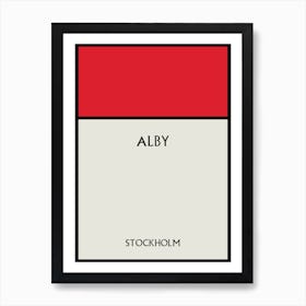 Alby Stockholm Art Print