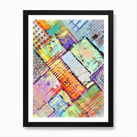 Plates collide Art Print