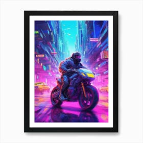 Neon City 6 Art Print