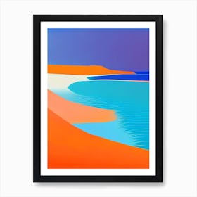 Beach Waterscape Modern 1 Art Print