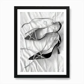 Black And White Luxury Fashion Dior Art Print