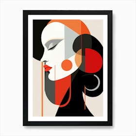 Abstract Portrait Of A Woman 21 Art Print