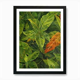 Tropical Foliage Art Print