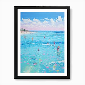 An Oil Painting Of Seven Mile Beach Negril Jamaica 3 Poster