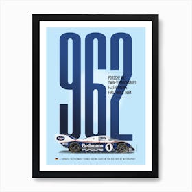 Porsche 962 Tribute Art Print
