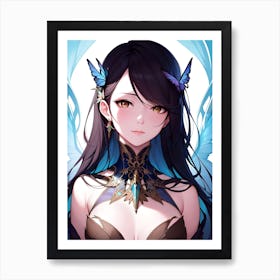 Anime Girl Art Print