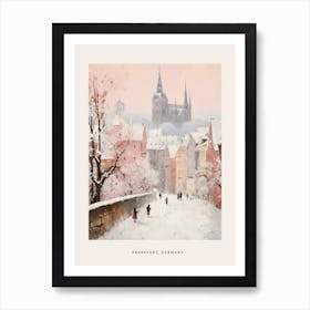 Dreamy Winter Painting Poster Frankfurt Germany 1 Art Print