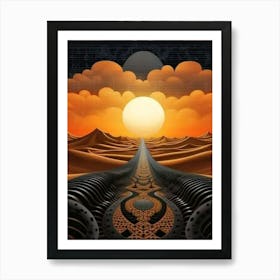 Desert Landscape Art Print