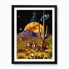 Cowboys In Space Art Print