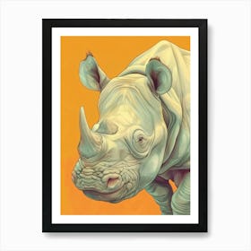 Rhino 2 Art Print