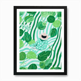 Mint Summer Illustration 7 Art Print