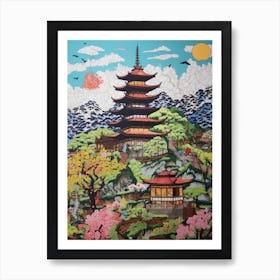 Japanese Pagoda Art Print