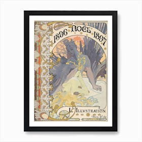 L’Illustration, Noël, Alphonse Mucha Art Print