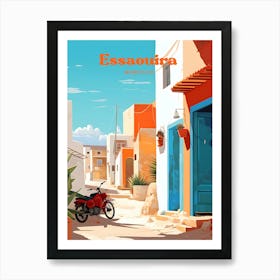 Essaouira Morocco Seaside Modern Travel Art Art Print