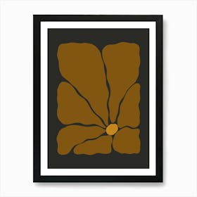 Autumn Flower 02 - Cinnamon Art Print