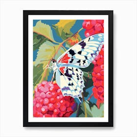 Pop Art Cabbage White Butterfly    4 Art Print