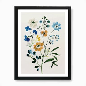 Painted Florals Gypsophila 3 Art Print