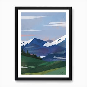 Abstract Alpine VI Art Print