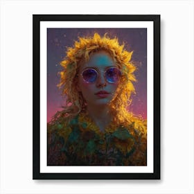 Sunflower Girl 3 Art Print