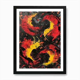 Flaming Flames Art Print