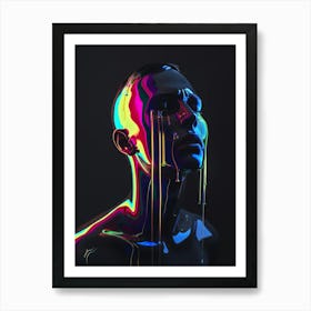 Holographic Portrait Art Print